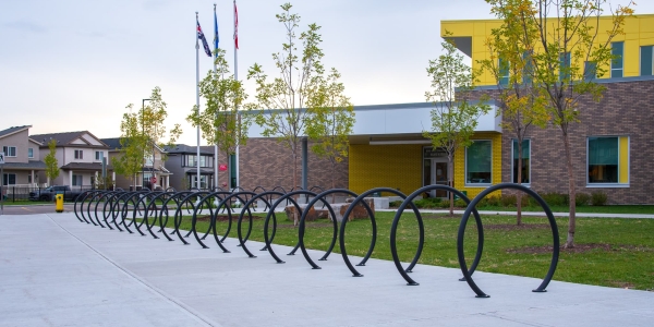 Wishbone Loop Bike Racks at Soraya Hafez School in Edmonton Alberta-2